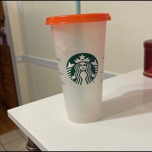 Summer color changing starbucks cup.
